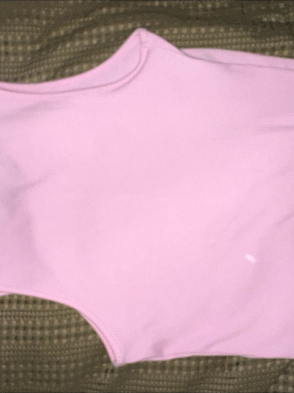 Pink Ribbed Button-Front Girls Tank - Picture 3 of 5